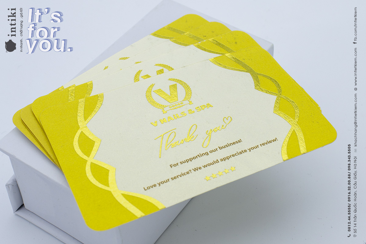 Card Visit - Danh Thiếp 20 In card visit giay my thuat cao cap ep kim 1