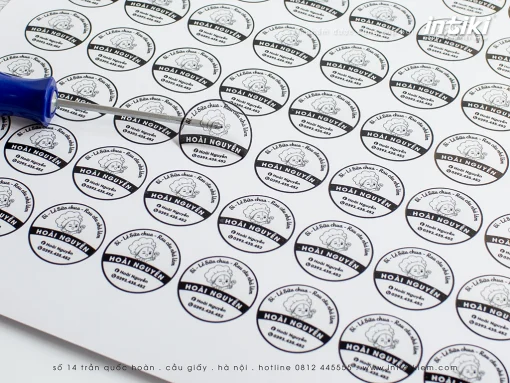 In tem decal trong suốt