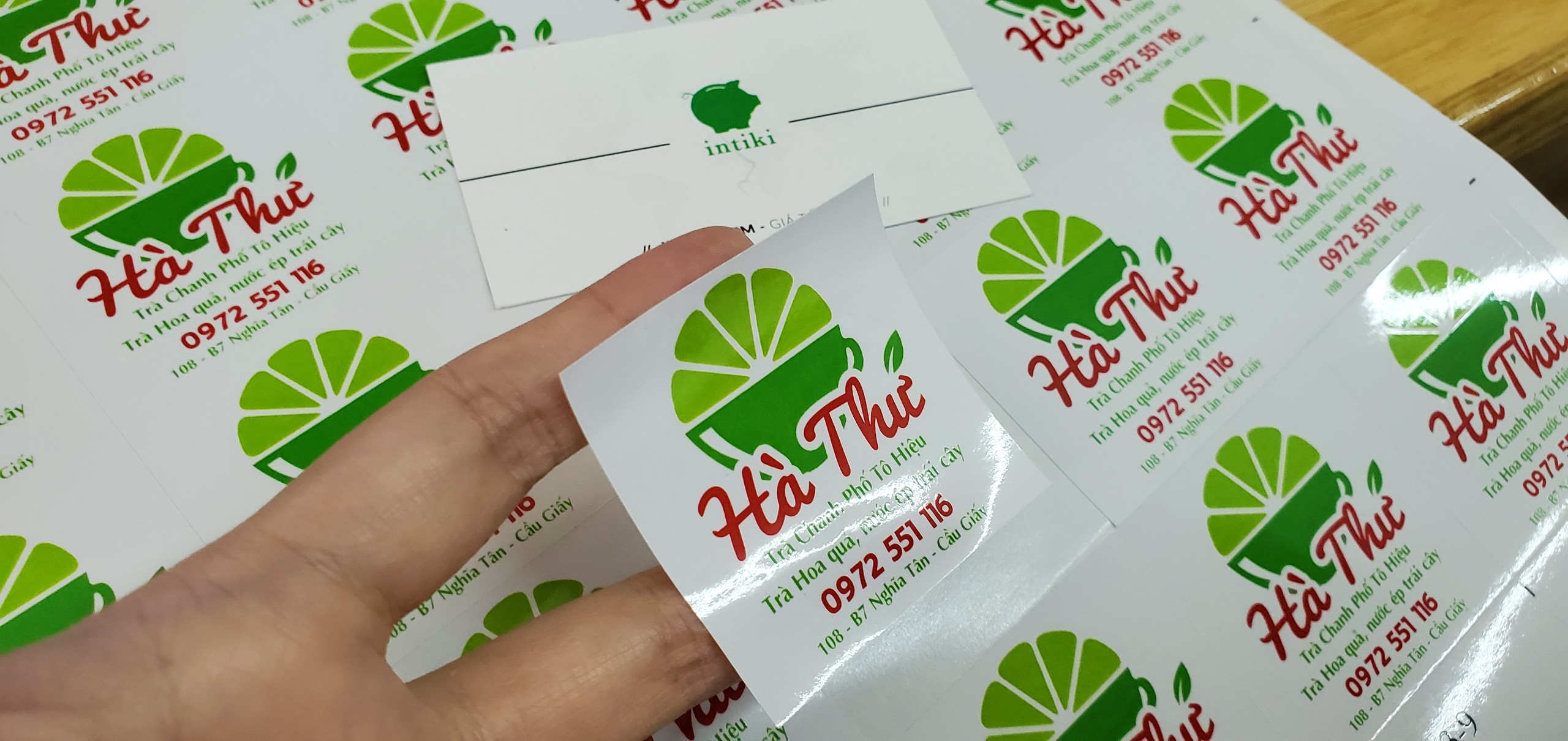 kích thước nhãn dán