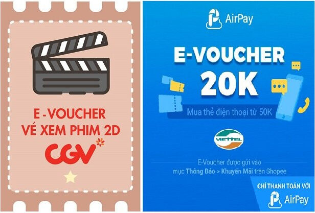 Mẫu voucher điện tử Mẫu voucher điện tử