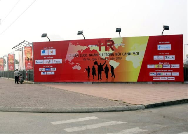 Backdrop chụp hình sự kiện ngoài trời