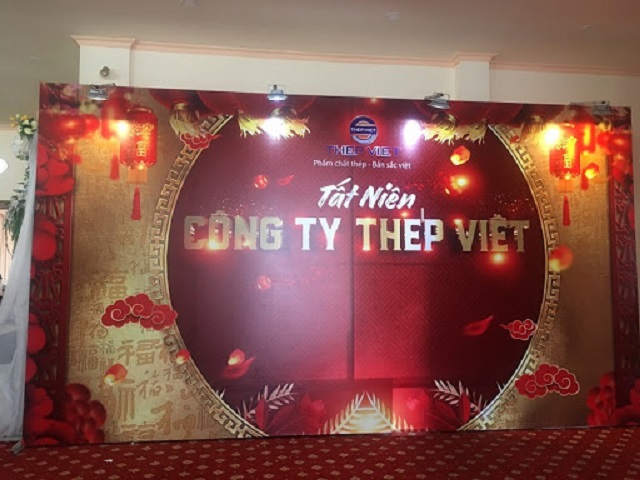 Backdrop in bằng chất liệu pp