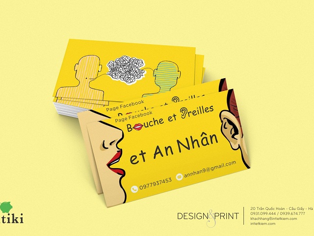 Cần ghi đầy đủ nội dung trên card visit