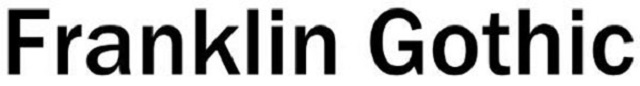 Font chữ Franklin Gothic
