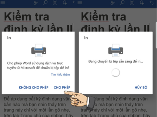 Thao tác với phần mềm ePrint