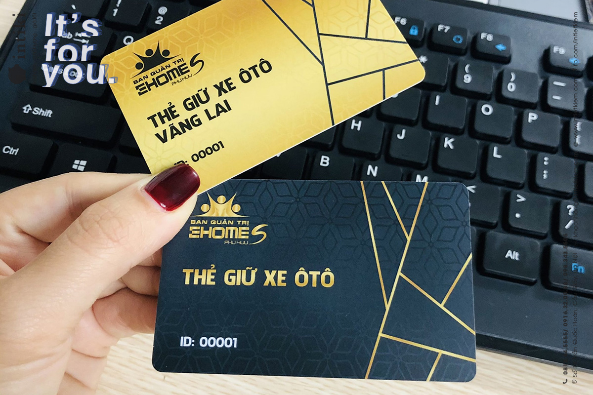 In thẻ gửi xe PVC 