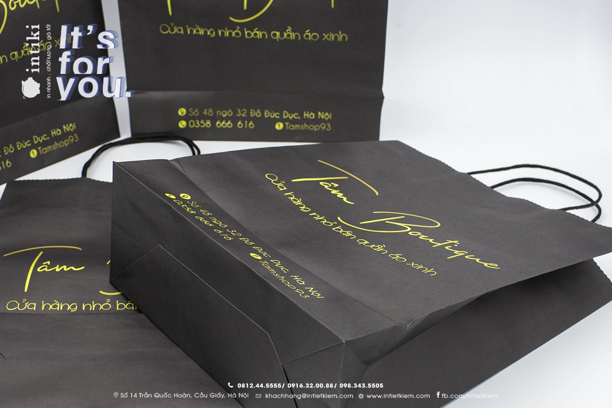 In túi giấy kraft Tâm Boutique 