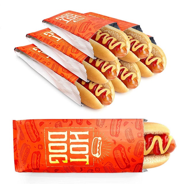 Mau tui giay dung banh mi hot dog