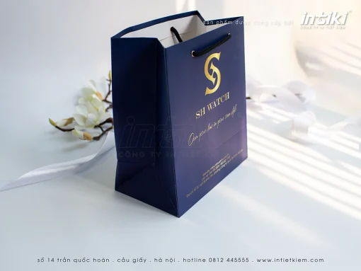 Mẫu túi giấy shop đồng hồ SH Watch