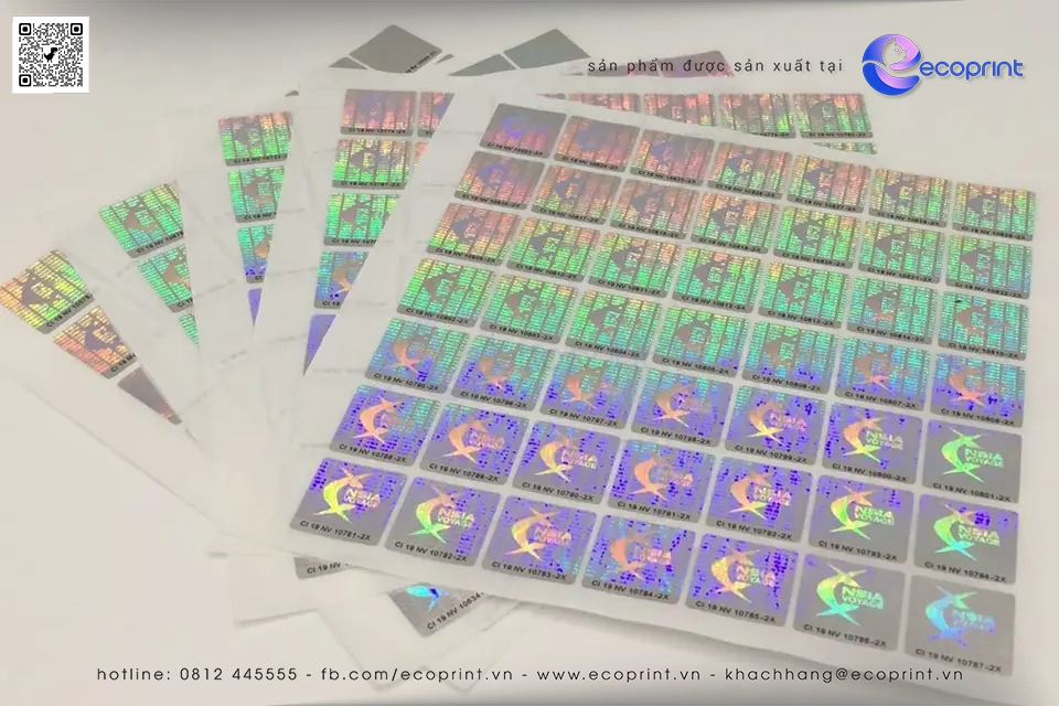 Mẫu tem hologram