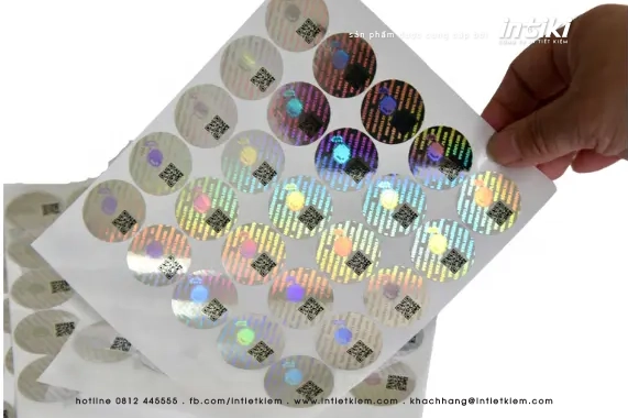 Mẫu tem bảo mật hologram