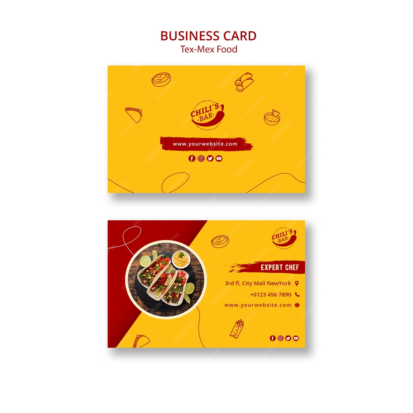 Mẫu Card Visit Nhà Hàng Ấn Tượng 00003