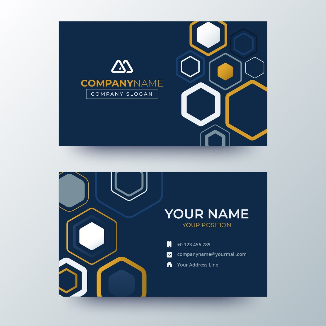 Mẫu card visit hình học