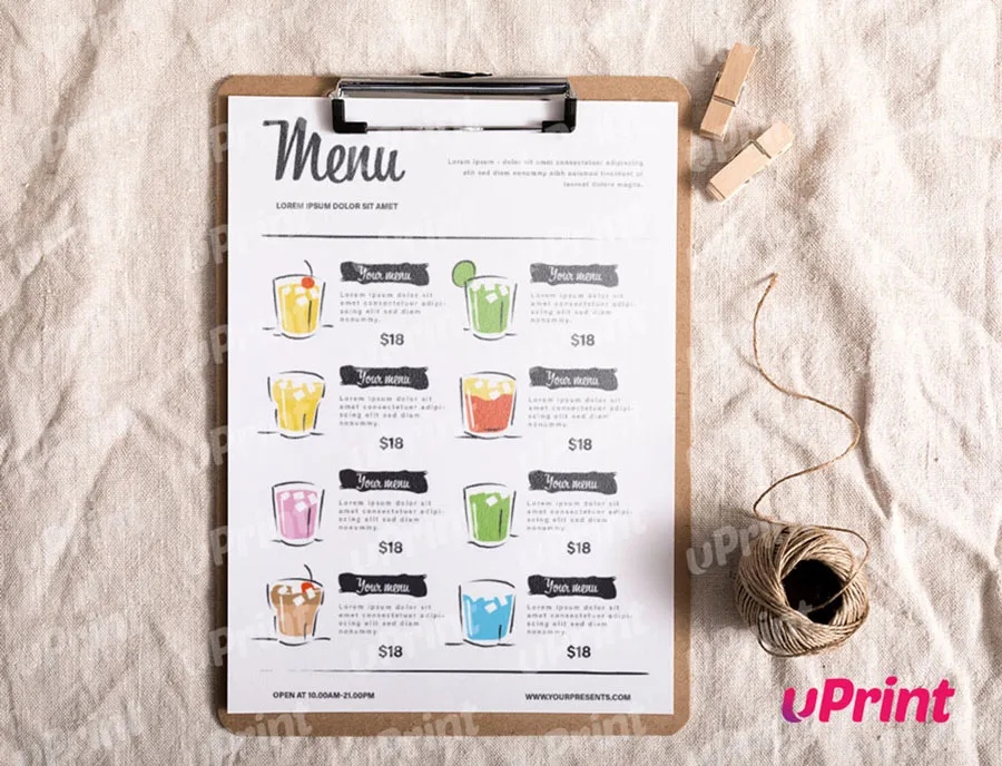 Thiết kế menu nhà hàng Hoàn Kiếm